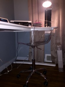 Plexiglass desk chair